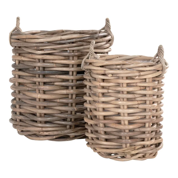 Kurve, Bornholm, kubu rattan, natur, s�t af 2 bySKAGEN