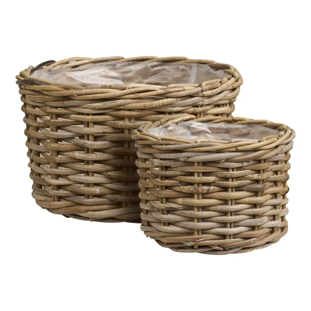 Kurve, Sams�, kubu rattan, natur, s�t af 2 bySKAGEN