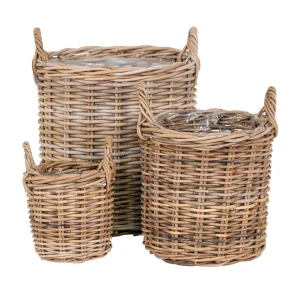 Kurve, Lemvig, kubu rattan, natur s�t af 3 bySKAGEN