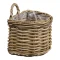 Kurv, Viborg, kubu rattan, natur, 37x23x27 cm bySKAGEN