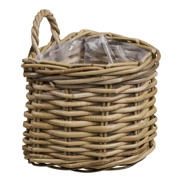 Kurv, Viborg, kubu rattan, natur, 37x23x27 cm bySKAGEN