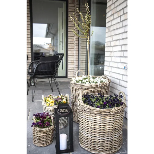 Kurve, Fyn, kubu rattan, natur, s�t af 4 bySKAGEN