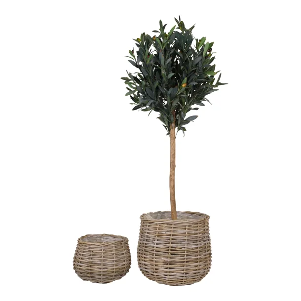 Kurve, S�by, kubu rattan, natur s�t af 2, bySKAGEN