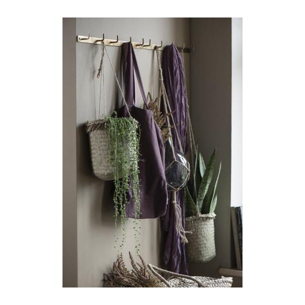 Knagerkke m/5 knager antik messing-look