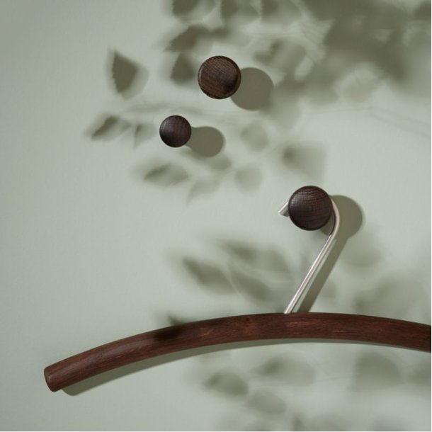 Knager, Runde Circle, olieret Eg, 3,5cm, 2 stk/pk. 