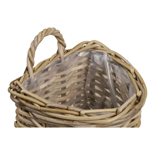 Kurv, Viborg, kubu rattan, natur, 37x23x27 cm bySKAGEN