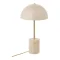 Sheffield Bordlampe, marmor/metal, beige, H25xB25xH45cm, E27/40W