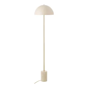 Sheffield Gulvlampe, marmor/metal, beige, B40xL40xH155cm E27/40W