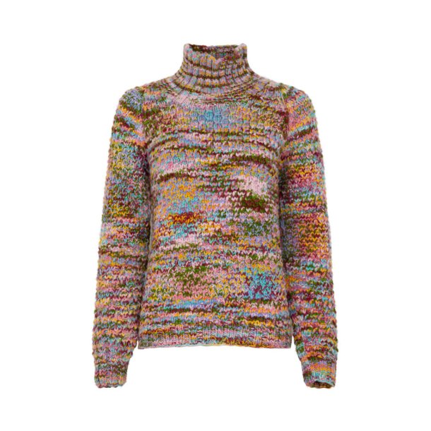 Sweater Butterfly High Neck, Multifarvet