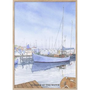 Plakat, Summer at the water, Kunstprint 50x70cm.