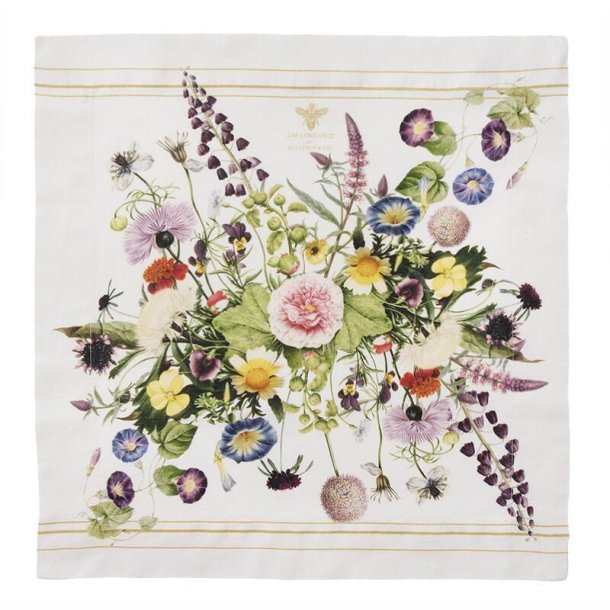 Stofserviet, Flowergarden, 45x45cm, 100% H�r, Jim Lyngvild, Koustrup