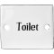Skilt emalje Toilet, Ib Laursen