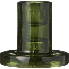 Lysestage, T/2,2cm lys, Glas, gr�n, Ib Laursen