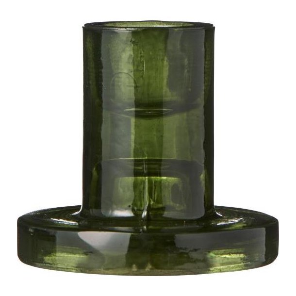 Lysestage, T/2,2cm lys, Glas, gr�n, Ib Laursen