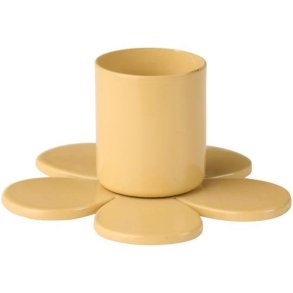 Stage t/2,2 cm lys blomsterformet cafe cream, Ib Laursen