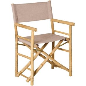 Instrukt�rstol bambus m/h�rfarvet stof, Ib Laursen