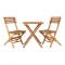 Caf�s�t, Skagen 2 stole og 1 bord, teak, natur
