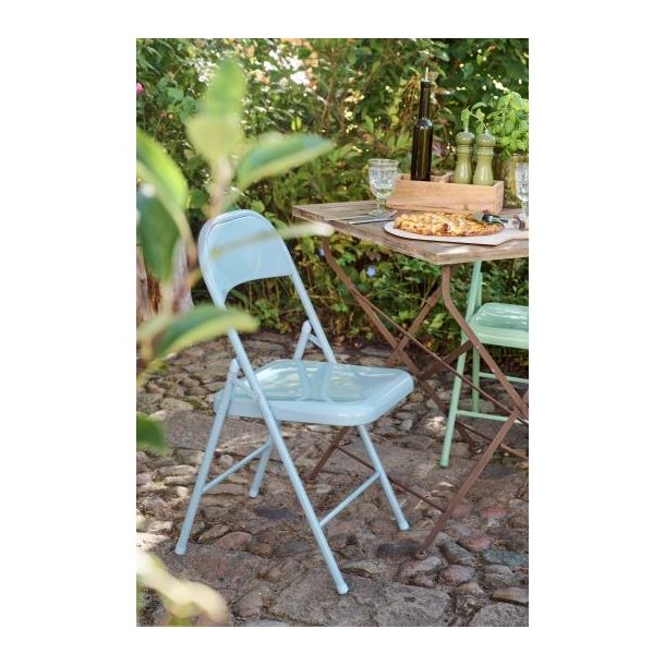 Klapstol metal bl�,  Ib Laursen, M�bler, bySKAGEN
