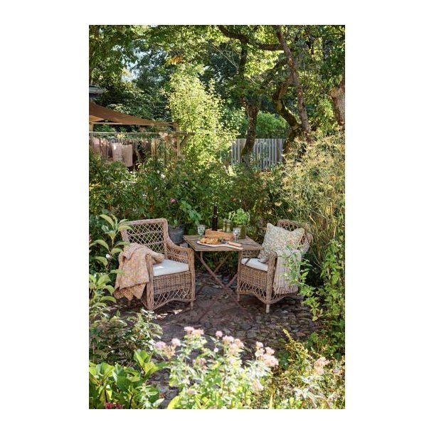 Juliana stol m/1 hynde, gr�vasket rattan,  Ib Laursen, bySKAGEN