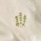 Stofserviet Summer Vibes m/broderi af timian butter cream, B: 40 L: 40, Ib Laursen