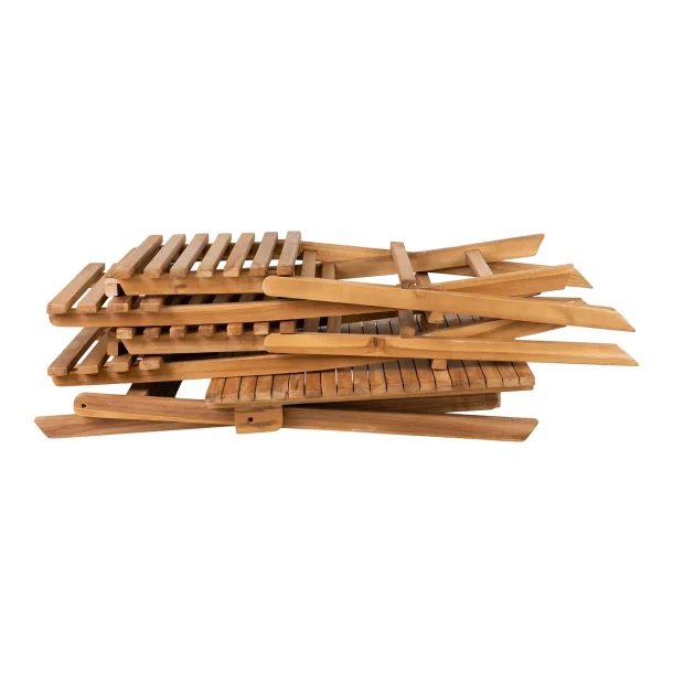 Caf�s�t, Skagen 2 stole og 1 bord, teak, natur