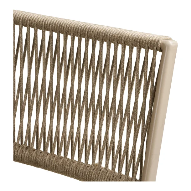 Caf�s�t, Silkeborg, 2 stole og 1 bord, polyester/st�l, taupe