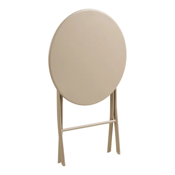 Caf�s�t, Silkeborg, 2 stole og 1 bord, polyester/st�l, taupe