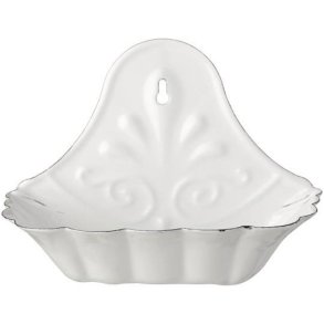 S�besk�l t/v�g emalje hvid, Emalje, IB Laursen