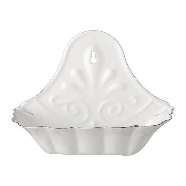 S�besk�l t/v�g emalje hvid, Emalje, IB Laursen