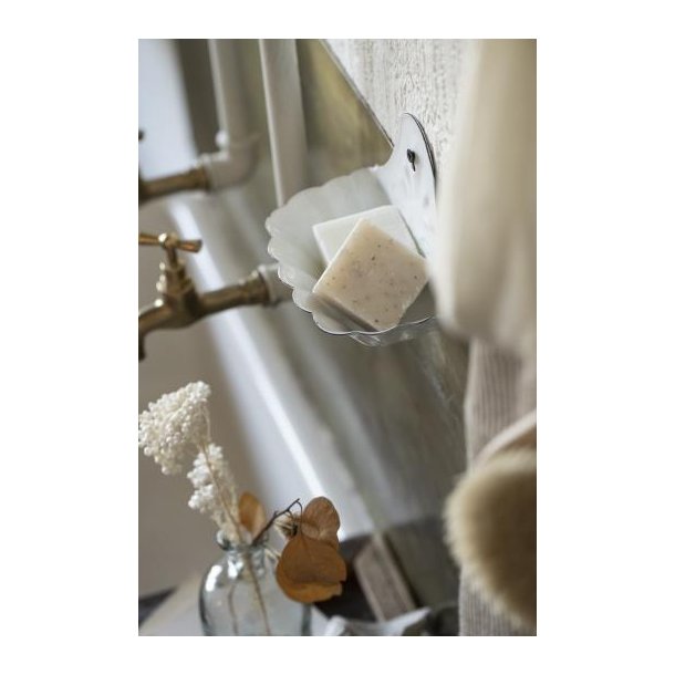 S�besk�l t/v�g emalje hvid, Emalje, IB Laursen