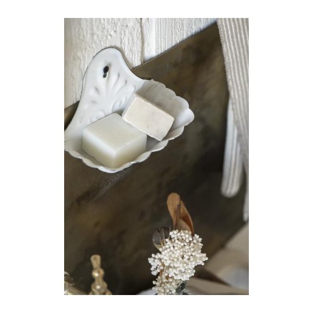 S�besk�l t/v�g emalje hvid, Emalje, IB Laursen