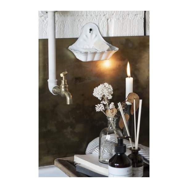 S�besk�l t/v�g emalje hvid, Emalje, IB Laursen