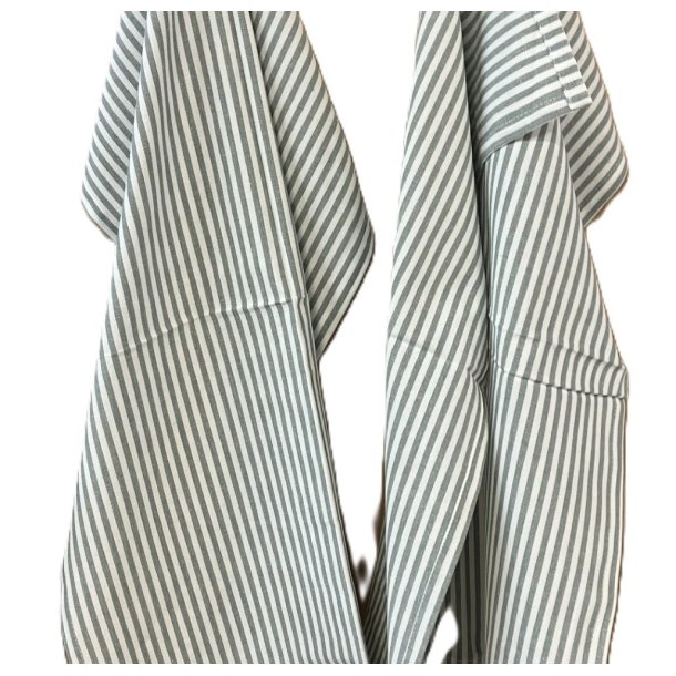 Viskestykke, Skanderborg, Natur/gr�nne striber, 50x70cm, 100% Bomuld