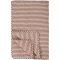 Vatt�ppe, Quiltet sand m/dusty plum striber 130x180cm, Ib Laursen