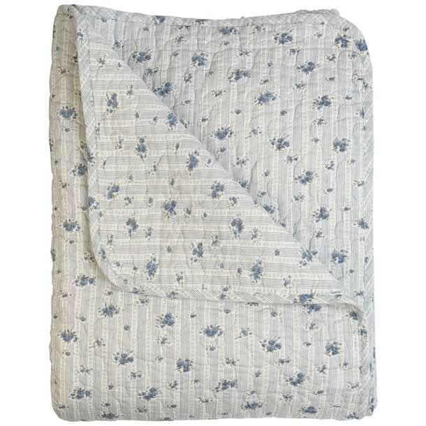 Vattppe, Quiltet Ethnic, Rosalie-Fransk Bl, 140x180cm, Au Maison