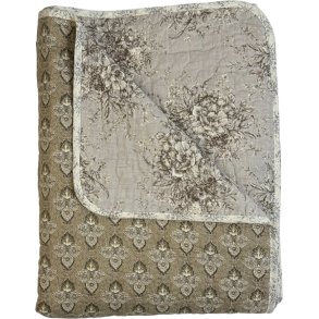 Vatt�ppe, Quiltet, Ethnic, Olive-Gr�, 140x180cm, Au Maison