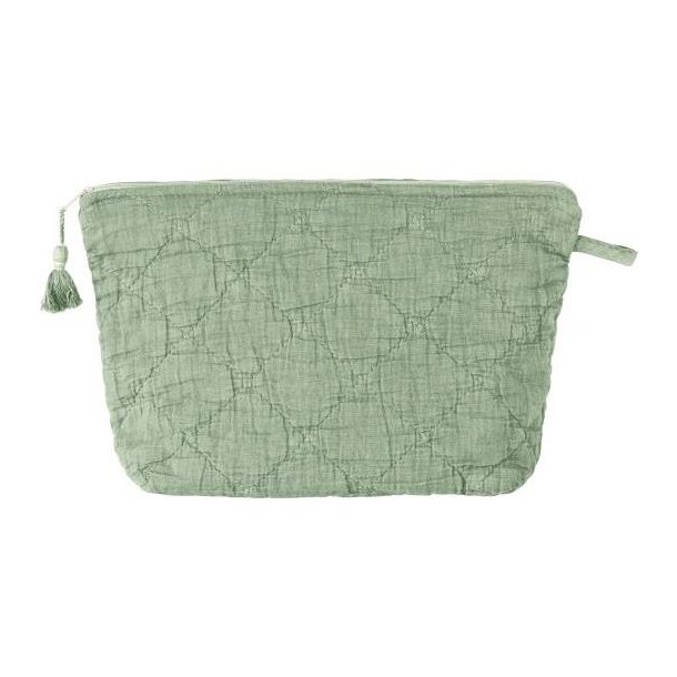 Toilettaske quiltet pistacie, Ib Laursen