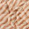Vatt�ppe, Quiltet sand m/sienna striber 130x180cm, Ib Laursen