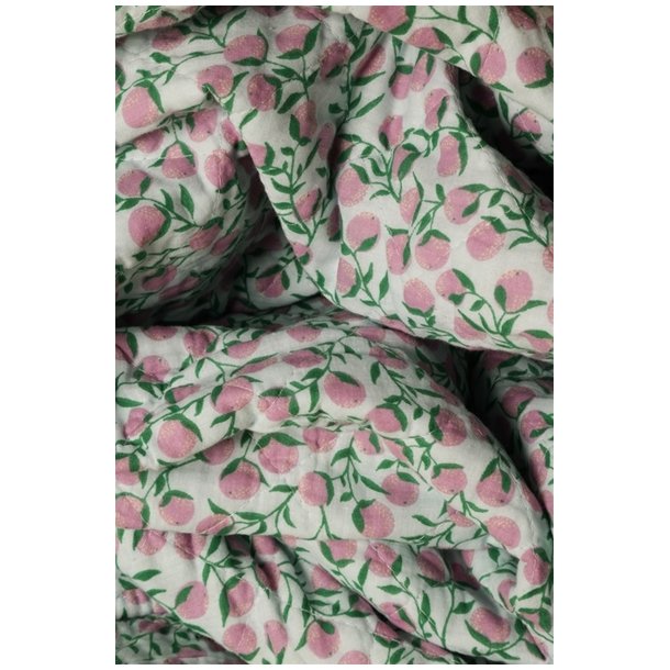Vatt�ppe, Quiltet Ethnic, appelsiner-lavendel, 140x180cm, Au Maison