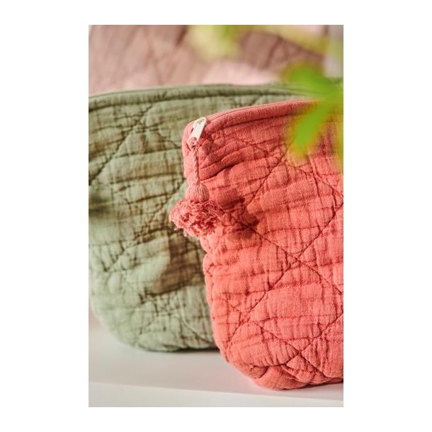 Toilettaske quiltet melon, Ib Laursen