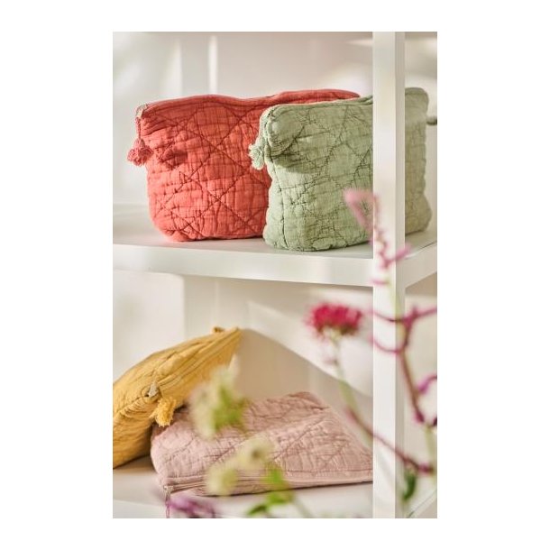 Toilettaske quiltet melon, Ib Laursen