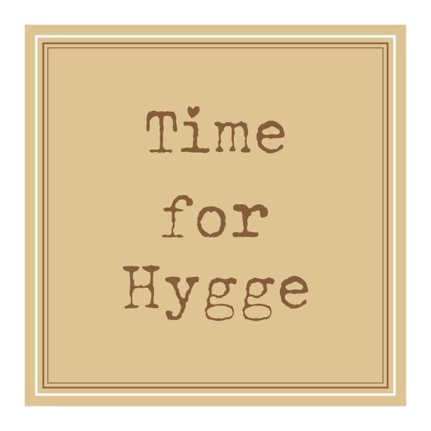 Servietter Time for Hygge 20 stk pr pakke, B: 33 L: 33, Ib Laursen