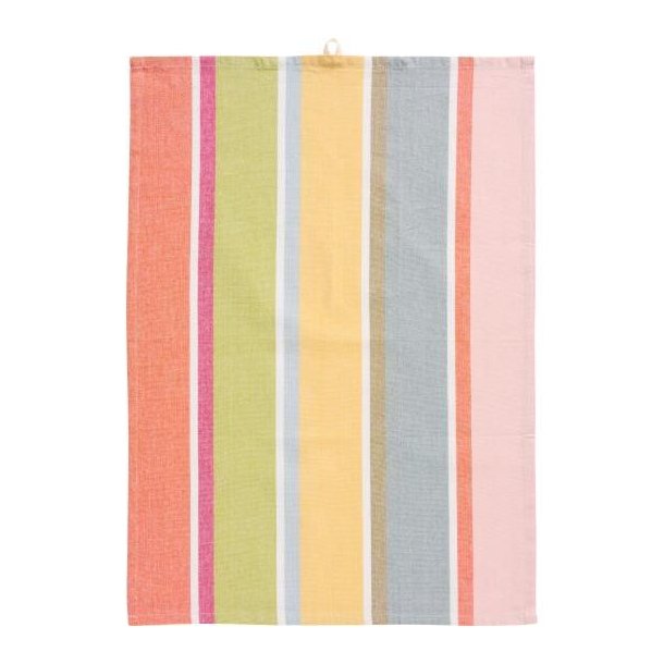 Viskestykke m/multifarvede striber, B: 50 L: 70, Ib Laursen