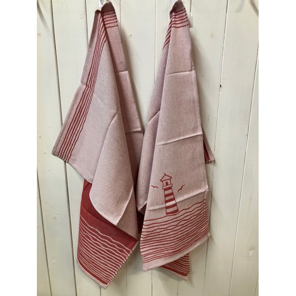 Viskestykke, Nautilus, R�d, 50x70cm, Lasa