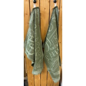 Viskestykke, Coffee Fresh, Gr�n, 50x70cm, Bomuld, Lasa