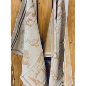 Viskestykke, Country, M�rk Sand, 50x70cm, Bomuld, Lasa