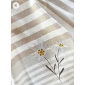 Viskestykke, Edelweiss, 50x70cm, Hr/Bomuld