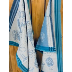 Viskestykke, Forage, Bl�, 50x70cm, Bomuld, Lasa
