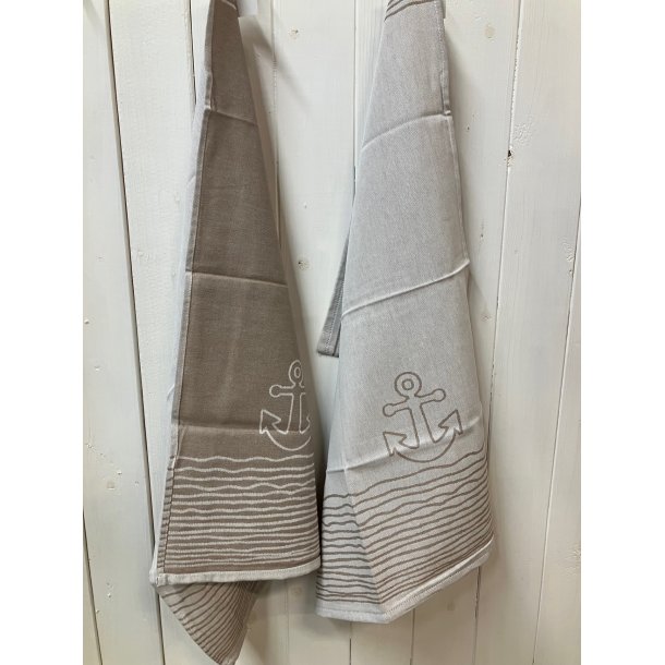 Viskestykke, Nautilus, Mrk Sand, 50x70cm, Lasa