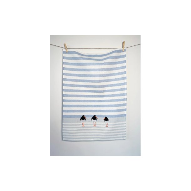 Viskestykke, Strandskade, 50x70cm, Hr/Bomuld